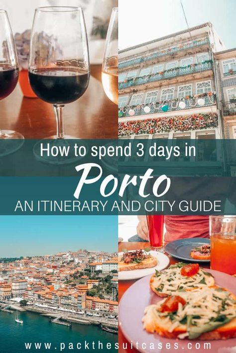 Porto Itinerary, Portugal Honeymoon, Porto Portugal Travel, Things To Do In Porto, Colourful City, Vacation Packing Tips, Porto Travel, Portugal Trip, One Suitcase