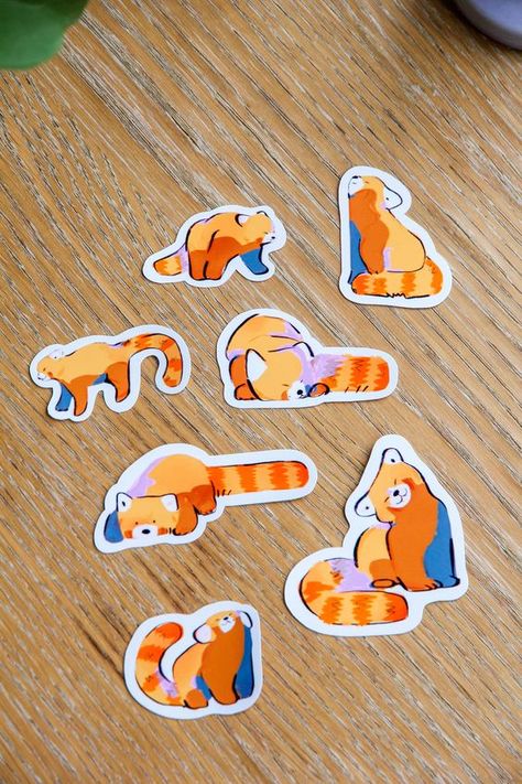 Red Panda Sticker Pack ~ Waterproof Vinyl Cute Kawaii Glossy Stickers ~ Animal Stationary Planner Stickers Sticker #sticker Stickers #stickers freesticker #freesticker freestickers #freestickers free download sticker #freedownloadsticker 15.248 Red Panda Sticker, Hydroflask Stickers Ideas, Sticker Pack Design, Sticker Design Ideas, Stickers Animals, Fish Stickers, Lovely Stickers, Computer Stickers, Adorable Stickers