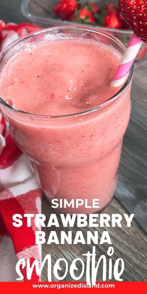 Smoothie Base Ideas, Strawberry Banana Smoothie No Yogurt, Smoothie Recipes No Yogurt, Fruit Juice Smoothie Recipes, Smoothie Recipes Without Yogurt, Frozen Strawberry Smoothie, Banana Smoothie Recipe Easy, Strawberry Banana Yogurt Smoothie, Frozen Fruit Smoothie Recipes