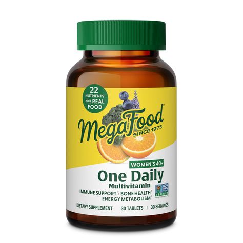 Nourish Your Body with Mega food Women's 40+ Daily Multivitamin B6 Vitamin, Vitamin C And Zinc, Healthy Mood, Vitamins For Energy, C Vitamin, Health Vitamins, Healthy Bones, Healthy Energy, Optimal Health