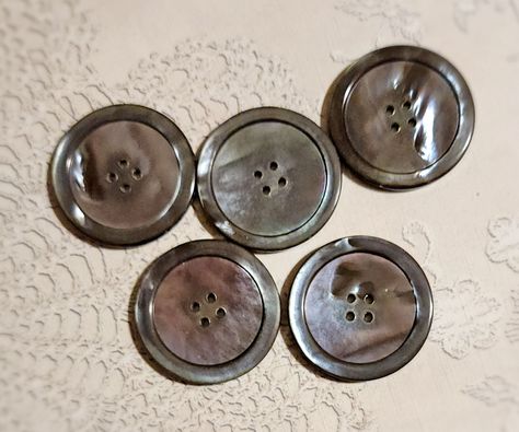 Vintage Celluloid, Sewing Buttons, Large Buttons, Oyster Shell, Sewing A Button, Mother Of Pearl Buttons, Pearl Buttons, Lemon Yellow, Item Number