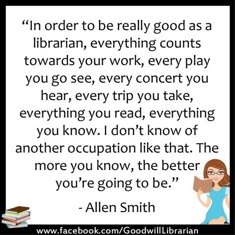 Know it all. Librarian Quote, Library Memes, Librarian Humor, Library Humor, Library Quotes, Library Media Center, Best T Shirts, Library Inspiration, Information Literacy