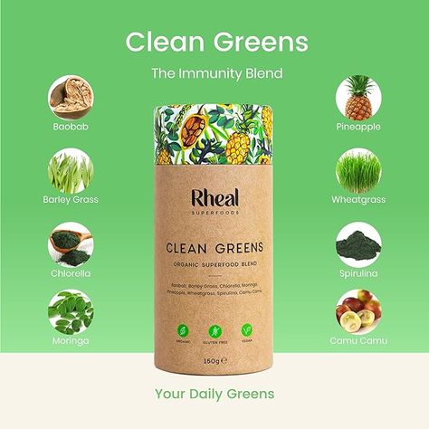 Rheal’s Superfood Blends have been amazing for me. I’ve used super greens for a couple years now and out of the brands I have used I feel these are the best. I also used there Balance Tonic too! Gluten Free Plant Based, Super Greens, Green Cleaning, Wellness Products, Superfoods, Plant Based, Gluten Free, Energy