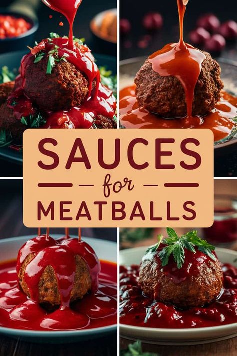 25 Sauces for Meatballs That Will Blow Your Taste Buds Away – Happy Muncher Ideas For Meatballs, Easy Meatball Sauce, Meatballs Sauce Recipe, Sweet Meatballs, Sauce Ideas, Meatballs And Rice, Meatball Sauce, Meatball Pasta, Best Meatballs