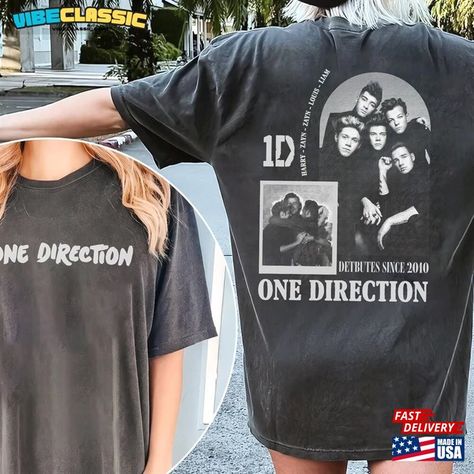 One Direction World Tour T-Shirt Detbutes Since 2010 Concert Fan Shirt Hoodie Check more at https://vibeclassic.com/product/one-direction-world-tour-t-shirt-detbutes-since-2010-concert-fan-shirt-hoodie/ One Direction Shirt Ideas, One Direction Tshirt Design, World Tour Tshirt, One Direction Shirt, Bb Style, One Direction Concert, Fan Shirts, Tour T Shirts, Trending Tshirts