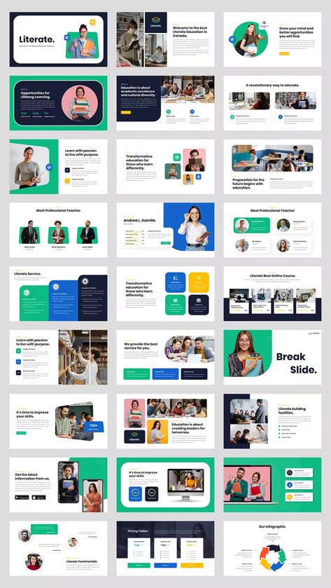 E Learning Templates Design, Powerpoint Design Education, Elearning Templates Design, Education Powerpoint Templates, Creative Slide Design, Education Presentation Design, Template Presentation Design Layout, Slide Presentation Design Templates, Free Presentation Template