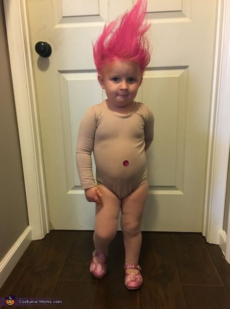 Chris Farley Costume, Homemade Baby Costumes, Troll Doll Costume, Toddler Witch Costumes, Creative Diy Costumes, Troll Halloween Costume, Costumes For Toddlers, Old Halloween Costumes, Troll Costume