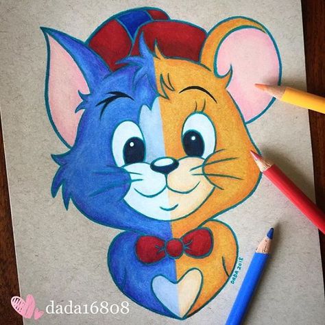 Tom Und Jerry Cartoon, Cartoon Kunst, Baby Cartoon Drawing, Arte Doodle, Cartoon Drawings Disney, Disney Drawings Sketches, Desen Realist, Cute Disney Drawings, Disney Art Drawings