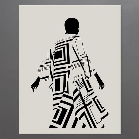 Monochrome Art Illustration, Africa Art Design, Malika Favre, Grey Paper, Monochrome Illustration, Monochrome Print, Silk Clothing, Afrique Art, Instruções Origami