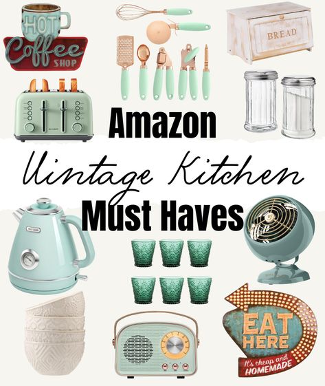 Vintage kitchen decor, vintage kitchen aesthetic, vintage kitchen must have, vintage kitchen ideas, vintage kitchen utensils, vintage kitchenware, vintage kitchen aesthetic modern, vintage kitchen aesthetic cozy, vintage kitchen aesthetic eclectic Kitchen Aesthetic Cozy, Kitchen Aesthetic Vintage, Kitchen Aesthetic Modern, Vintage Kitchen Aesthetic, Modern Vintage Kitchen, Southern Charm Decor, Aesthetic Eclectic, 1940s Kitchen, 70s Kitchen