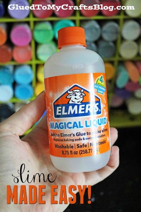 Slime MADE EASY! The best and quickest way to make slime! #gluedtomycrafts Slime Recipe With Activator And Glue, Elmers Slime Recipe, Slime Recipe Glue, Slime With Elmers Glue, Make Slime For Kids, Ways To Make Slime, Cool Slime Recipes, Glue Slime, Slime Making