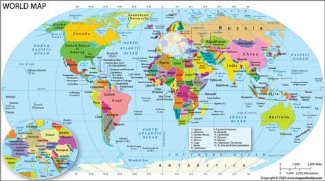 Full World Map, World Map Picture, World Map With Countries, States And Capitals, Geography Map, Info Graphics, India Map, Free Maps, Map Of The World