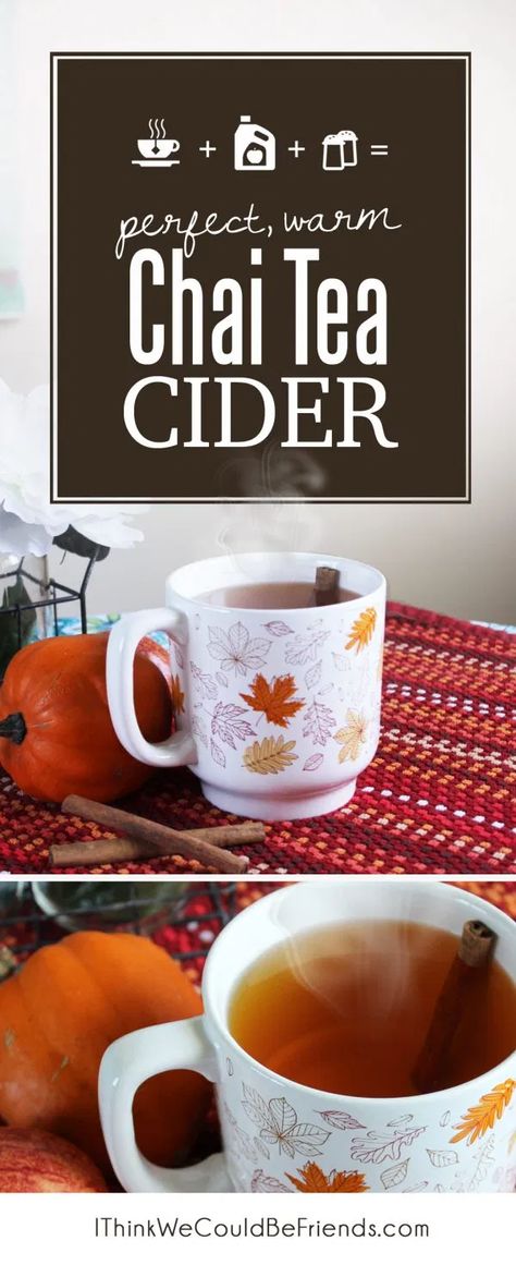 Fall Drinks Alcohol, Cider Drink Recipes, Warm Drinks Recipes, Autumn Tea Party, Apple Chai, Cider Drinks, Hot Drinks Recipes, Fall Drink, Spiced Apple Cider