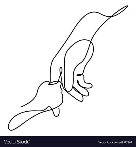 Hand Holding Line Drawing, Hands Holding Tattoo Minimalist, Father And Son Hands Drawing, Line Drawing Holding Hands, Holding Hands Line Tattoo, Single Line Hand Tattoo, Fine Line Father Daughter Tattoos, Father Daughter Holding Hands Tattoo, Holding Hands One Line Drawing