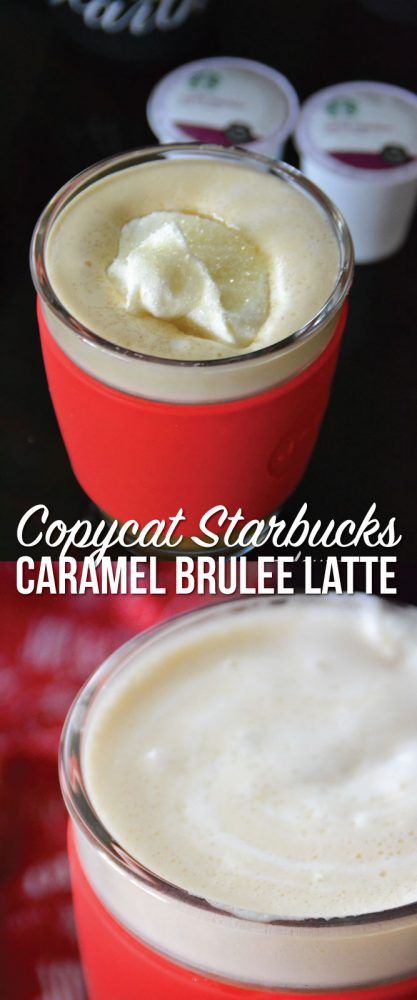 Starbucks Caramel Brulee Latte, Starbucks Caramel Brulee, Caramel Brûlée, Caramel Brulee, Ninja Coffee Bar Recipes, Keurig Recipes, Caramel Brulee Latte, Caramel Drinks, Nespresso Recipes