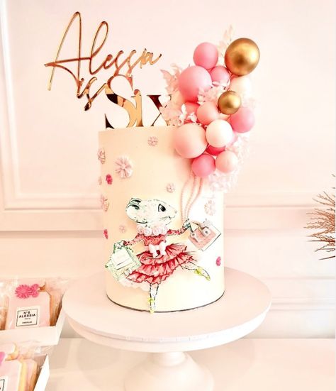 Claris Birthday Party, Claris Birthday Cake, Claris The Mouse Party, Layered Mouse Cake, Claris The Mouse, Claris In Paris Birthday, Maisy Mouse Cake, Claris The Chicest Mouse In Paris Party, Circus Birthday Cake Girly