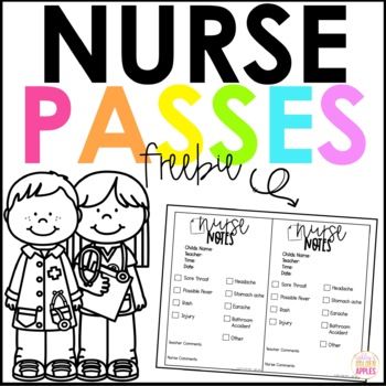 Nurse Passes For School, School Nurse Forms Free Printable, School Nurse Pass Printable, School Nurse Clinic Decor, Elementary School Nurse Hacks, School Nurse Office Set Up, When To See The School Nurse, School Nurse Posters Free Printable, School Nurse Printables