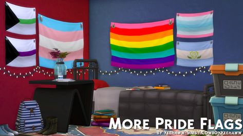 Sims 4 Afro Hair, Sims 4 Download, Free Sims 4, Trans Flag, Sims 4 Cc Folder, Harry Potter Decor, Wall Flag, Lgbtq Flags, The Sims 4 Download