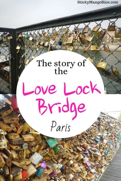 Love Locks Paris, Love Lock Bridge Paris, Paris Lock Bridge, Paris Trip Planning, Bridge In Paris, Love Lock Bridge, Paris Quotes, Love Bridge, Love Locks