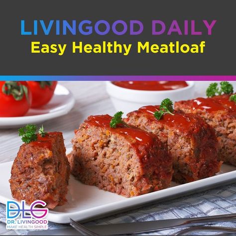 Dr. Livingood on Instagram: "Make dinner tonight healthy and easy with this meatloaf recipe that can feed the whole family! This is a good way to spice up your recipes without sacrificing your health goals! #healthgoals #healthyrecipes #dinner #family" Easy Healthy Meatloaf Recipe, Dinner Tonight Healthy, Meatloaf Recipes Healthy, Healthy Meatloaf, Dr Livingood, Dinner Family, Chickpea Salad Recipes, Meatloaf Recipe, Gluten Free Sugar Free