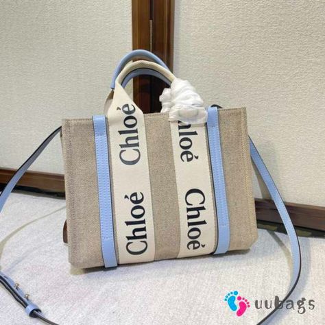 Chloe tote bag blue 26.5x20x8cm - uubags.su Chloe Tote, Chloe Logo, Lv Belt, Lv Purse, Fabric Tote Bags, Medium Handbags, Lv Handbags, Mini Tote Bag, Bag Light