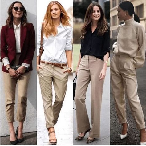 Women Shoes With Khaki Pants-16 Best Footwear For Khaki Pants What To Wear With Khaki Pants, Khaki Pants Outfit Women, Chinos Women Outfit, Tan Pants Outfit, Beige Pants Outfit, Slacks Outfit, Khaki Pants Outfit, Beige Hose, Pants Outfit Work