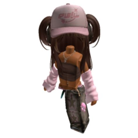 Y2k Pink Outfit, Emo Roblox Outfits, Aesthetic Outfits Y2k, Brown Hair Roblox, Roblox Emo Outfits, Pink Grunge, Emo Roblox Avatar, Y2k Girl, Y2k Outfit Ideas