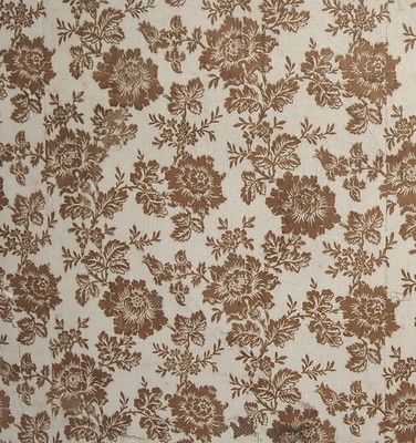 c. 1880; Victorian wallpaper featuring an all-over floral design printed in brown, outlined with dark brown on a white ground. Floral Victorian Wallpaper, Victorian Prints Pattern, Victorian Floral Pattern, Brown Pattern Aesthetic, Brown Floral Aesthetic, Brown Aesthetic Pattern, White And Brown Wallpaper, Brown Flower Background, Brown Flower Wallpaper