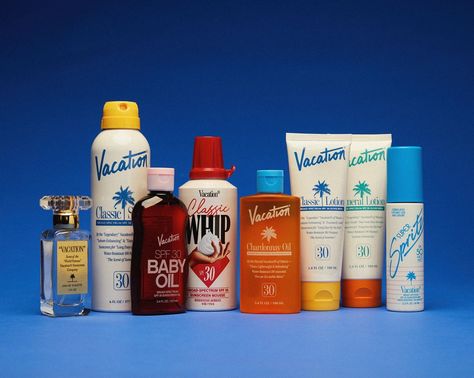 Vacation® (@vacationinc) • Instagram photos and videos Vacation Sunscreen, Viral Products, Nostalgic Vibes, Logo Colors, Bernadette Peters, Holiday Inspo, Feminist Icons, Willy Wonka, Baby Oil