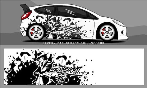 Car livery graphic vector. abstract grun... | Premium Vector #Freepik #vector #car #car-vector #branding-mockup #branding-design Car Stickers Design, Cool Car Decals, Sabarimala Images, Car Graphic Design, License Plate Decor, Car Vinyl Graphics, Car Sticker Ideas, Car Branding, Cool Car Stickers