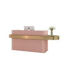 Reception Desk in Stock in USA/AU/UK - M2 Retail Small White Reception Desk, Illuminated Reception Desk, Modern Clothing Store, Cashier Counter Design, Wooden Reception Desk, Front Desk Reception, White Reception Desk, Small Reception Desk, Curved Reception Desk