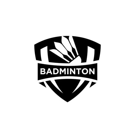 Logo Badminton Design, Shuttlecock Logo, Badminton Logo Design, Badminton Trophy, Badminton Logo, Badminton Team, Yoga Room Design, Badminton Shuttlecock, Badge Logo