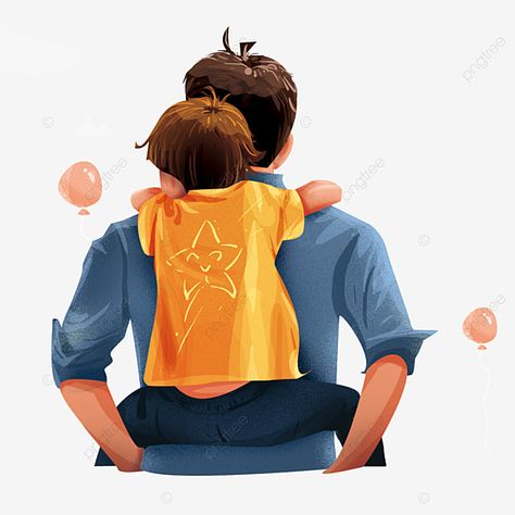 Father And Son Illustration, Boy Teenager, Father's Day Illustration, Happy Fathers Day Images, Childhood Memories Art, Man Png, Father Art, Last Child, Romantic Love Song