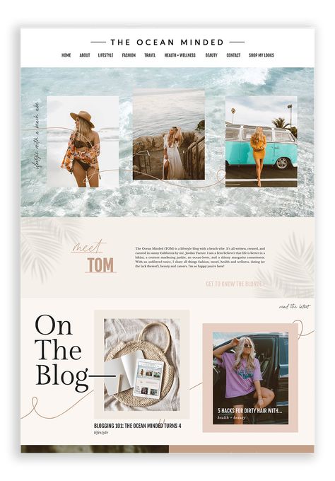 Beach Wedding Website, Beach Website Design Inspiration, Coastal Website Design, Beachy Website Design, Tropical Website Design, Beach Website, Beach Branding, Cute Instagram Story Ideas, Travel Blog Design