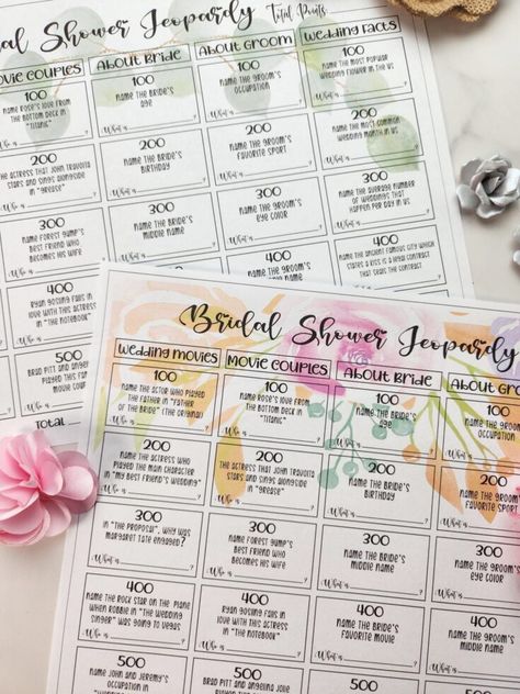 Bridal Shower Jeopardy Questions, Bridal Jeopardy Questions, Bridal Shower Jeopardy, Bridal Jeopardy Game, Free Bridal Shower Games, Bridal Jeopardy, Jeopardy Questions, Bridal Shower Question Game, Bridal Shower Games Prizes