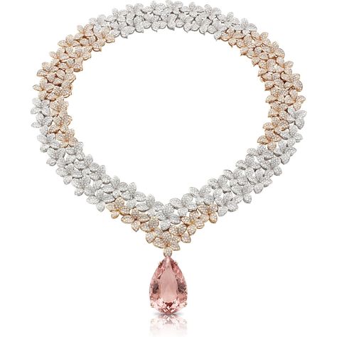 Pasquale Bruni - Goddess Garden Collier Combination in 18k White and Rose Gold with White Diamonds, Champagne Diamonds and Morganite Goddess Garden, Pasquale Bruni, Expensive Jewelry Luxury, Indian Wedding Jewelry, Expensive Jewelry, Jewelry Lookbook, Fancy Jewelry, Champagne Diamond, The Goddess