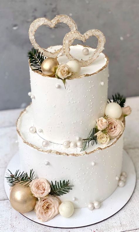 Pearl Wedding Cakes, Pearls Wedding Theme, Pearl Wedding Cake, Wedding Cake Simple Elegant, Anniversary Cake Designs, 50th Wedding Anniversary Cakes, 50th Anniversary Cakes, Wedding Cake Pearls, Pearl Cake