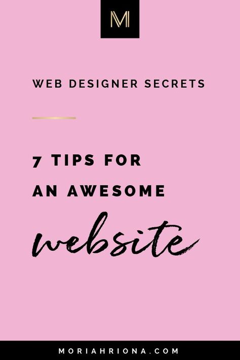 Website Design Ideas: 7 Tips to Design Your Website Like a Pro | Want a professional looking site? Of course you do! Click through to discover my top 7 website design tips—from a professional graphic designer! Marketing and web development tips for your small biz. #website #webdesign #smallbusiness Site Strategy, Website Hacks, Diy Website Design, Website Design Ideas, Great Website Design, Design A Website, Squarespace Tips, Designer Website, Best Website Design