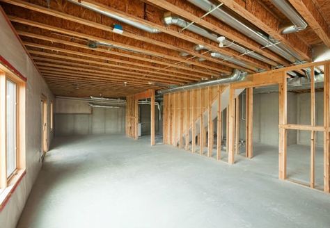 8 Dos and Don'ts for Finishing Basement Walls Framing A Basement, Framing Basement Walls, Finishing Basement Walls, Basement Remodel Diy, Diy Basement, Waterproofing Basement, Basement Stairs, Basement Makeover, Small Basements