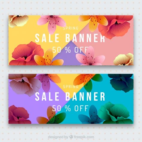 Spring Sale Design, Spring Design Graphic, Spring Advertising, Spring Ads, Spring Sale Banner, Shop Banner Design, Spring Vector, Corazones Gif, Spring Banner