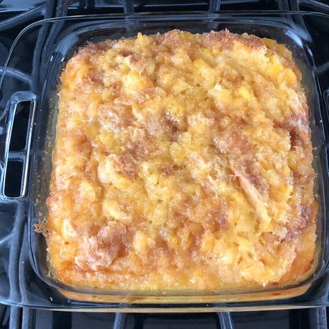 Pineapple Bread Souffle Recipe | Allrecipes Pineapple Souffle Recipe, Pineapple Bread Pudding, Pineapple Casserole, Souffle Recipe, Crisp Desserts, Pineapple Bread, Baked Pineapple, Souffle Recipes, Pineapple Desserts