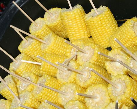 Fair Food: Corn On The Cob Camping Dinners, Corn Cob, Pig Roast, Cooking For A Crowd, Corn On The Cob, Corn On Cob, On A Stick, Fair Food Recipes, Bbq Party