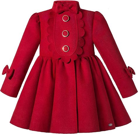 Toddler Girl Dresses Winter, Winter Christmas Party, Girls Dress Coats, Dresses Coats, Navy Blue Fashion, Girls Winter Dresses, Kids Winter Fashion, Kids Dress Wear