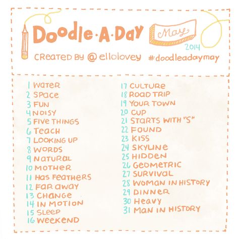 Drawings Prompts, Journalling Challenge, Doodle A Day, Comics Sketch, Doodle Challenge, 30 Day Art Challenge, Doodle A, Drawing Challenges, Art Challenges