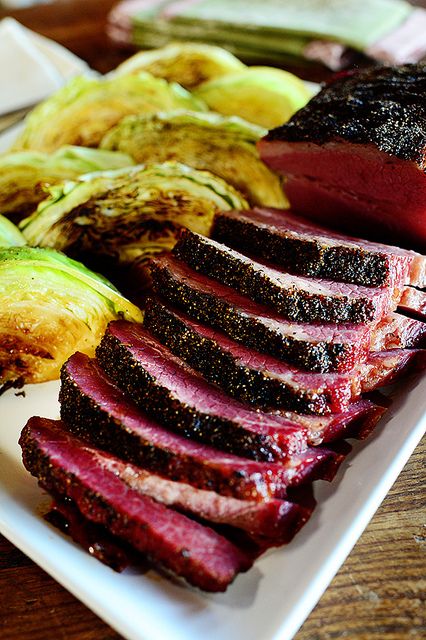 Corned Beef & Cabbage by Ree Drummond / The Pioneer Woman. Made St. Patty's day 2014...perfect! Make extra balsamic sauce next time...the sauce is awesome on the beef! Beef Cabbage, Corned Beef Brisket, Beef And Cabbage, Brisket Recipes, Pioneer Woman Recipes, Corn Beef And Cabbage, Irish Recipes, The Pioneer Woman, Beef Brisket