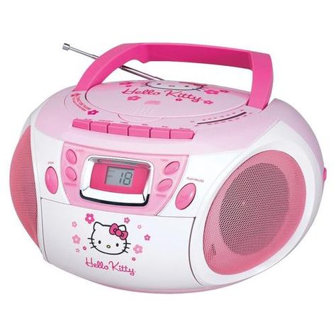 Hello Kitty CD player Hello Kitty Merchandise, Karaoke Party, Boom Box, Pola Kartu, Pink Hello Kitty, Cassette Player, Png Icons, Widget Icon, Hello Kitty Items