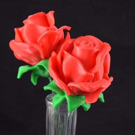 Technical Artist, Rose Blossom, 3d Printed Objects, 3d Printing Projects, Rose Leaves, Floral Wire, 3d Printable, 3d Flowers, Impression 3d