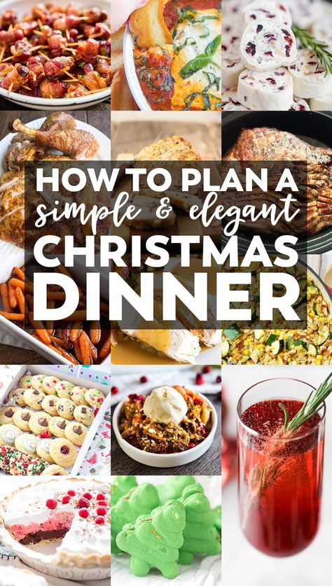 No matter if you are a gracious host or a grateful attendee, you'll find something special on this Simple & Elegant Christmas Dinner Menu. How To Host Christmas Dinner, Christmas Pork Tenderloin, Group Lunch Ideas, Host Christmas Dinner, Christmas Ham Dinner, Christmas Dinner Buffet, Christmas Eve Dinner Menu, Easy Christmas Dinner Menu, Christmas Dinner Recipes Easy