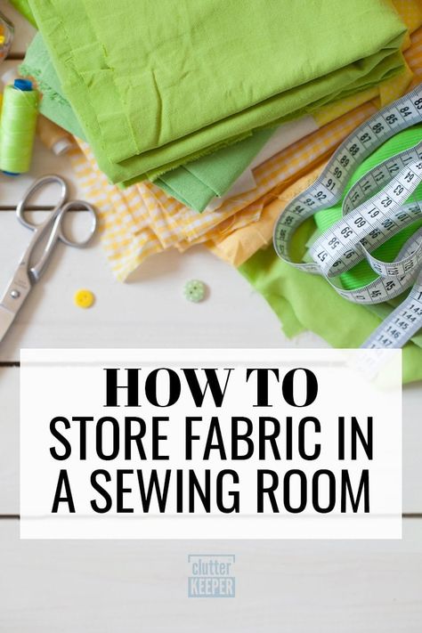 Finally get your sewing room under control - no matter how many works in progress you have. This sewing room organization guide has it ALL! Quilt Room Organization, Small Sewing Rooms, Sewing Room Inspiration, Sewing Room Storage, Store Fabric, Sewing Room Design, Sewing Room Organization, Quilting Room, Sewing Space