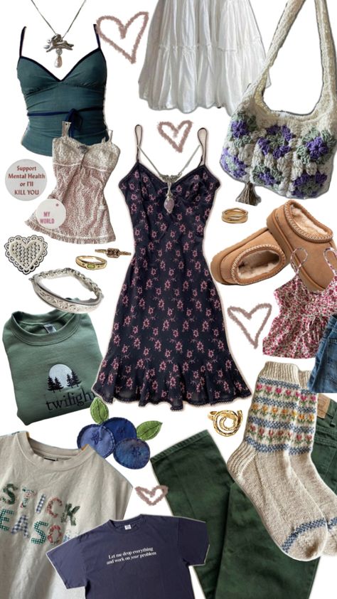 Vintage Artsy Outfit, Museum Fits, Artsy Outfit, Downtown Outfits, Earthy Outfits, Outfit Layout, Outfit Collage, Clothing Hacks, Summer Fashion Outfits